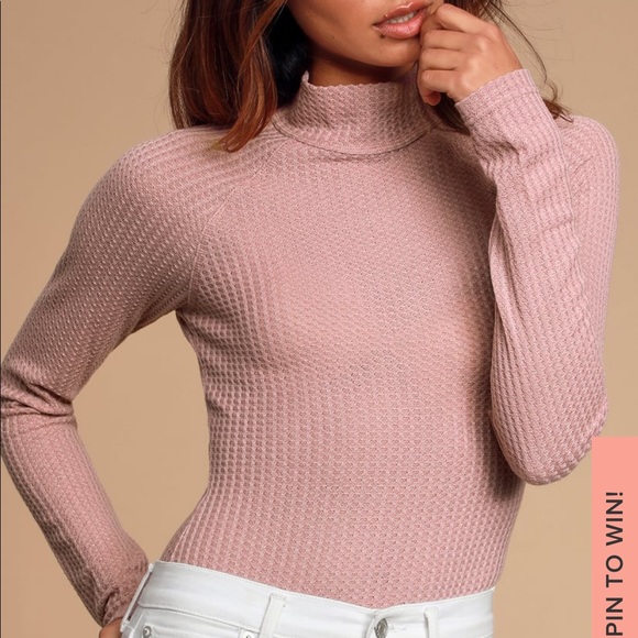 Lulu’s Adelyne Mauve Long Sleeve Bodysuit - Picture 2 of 16